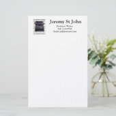 ヴィンテージタイプライター 便箋 (スタンド正面)