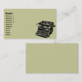 ヴィンテージタイプライター 名刺 (正面/裏面)