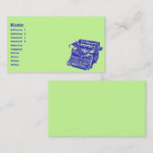 ヴィンテージタイプライター 名刺 (正面/裏面)