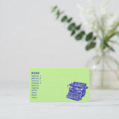 ヴィンテージタイプライター 名刺 (スタンド正面)