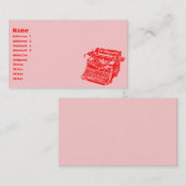 ヴィンテージタイプライター 名刺 (正面/裏面)