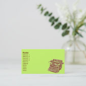 ヴィンテージタイプライター 名刺 (スタンド正面)