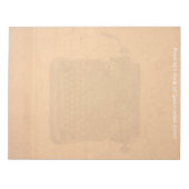 ヴィンテージタイプライター – 11インチx 8.5インチメモ帳 ノートパッド (正面)