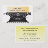 ヴィンテージタイプライタ作家ライタ 名刺 (正面/裏面)