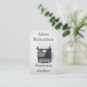 ヴィンテージタイプライタ作家編集記者  名刺 (スタンド正面)