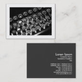 ヴィンテージタイプライタ縁どー 名刺 (正面/裏面)