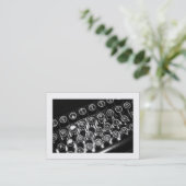 ヴィンテージタイプライタ縁どー 名刺 (スタンド正面)