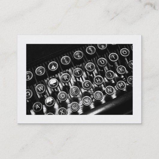 ヴィンテージタイプライタ縁どー 名刺 (正面)