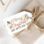 ヴィンテージタイプHolly Berry Christmasから ギフトタグ<br><div class="desc">このフェスティバルとシックなクリスマスデザインは、私たちのオリジナルの手を描いた冬の葉を描いた甘い手のスタイルの色のタイプ鮮やか。</div>