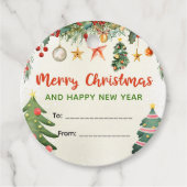 ヴィンテージタイプHolly Berry Christmasから フェイバータグ (正面)