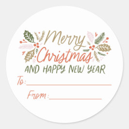 ヴィンテージタイプHolly Berry Christmas Giftingから ラウンドシール