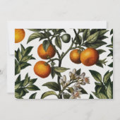 ヴィンテージタイポグラフィとオレンジ・メリークリスマス シーズンカード (裏面)