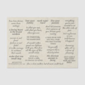 ヴィンテージタイポグラフィやる気を起こさせる引用文 薄葉紙 (正面)