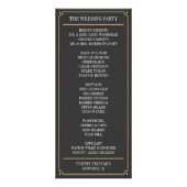 ヴィンテージタイポグラフィアールデコ結婚式 プログラム (裏面)