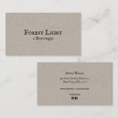 ヴィンテージタイポグラフィクラフト名刺 名刺 (正面/裏面)