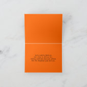 ヴィンテージタイポグラフィシャルボードサンキューカード サンキューカード (内部)