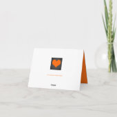 ヴィンテージタイポグラフィシャルボードサンキューカード サンキューカード (裏面)