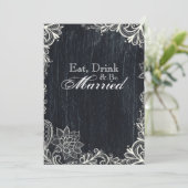 ヴィンテージタイポグラフィシャルボードリハーサル夕食 招待状 (スタンド正面)