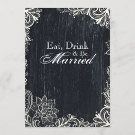 ヴィンテージタイポグラフィシャルボードリハーサル夕食 招待状