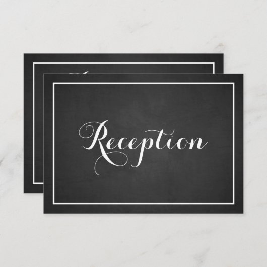 ヴィンテージタイポグラフィシャルボード披露宴カード エンクロージャーカード (正面/裏面)