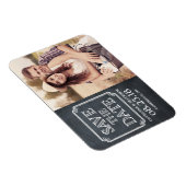 ヴィンテージタイポグラフィシャルボード日付磁石を保存 マグネット (右側)