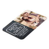 ヴィンテージタイポグラフィシャルボード日付磁石を保存 マグネット (左側)