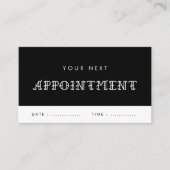 ヴィンテージタイポグラフィタトゥーパーラー 予約カード (正面)