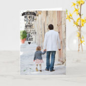 ヴィンテージタイポグラフィハッピーファーザーの日写真カード カード (黄色い花)