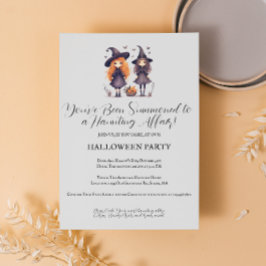 ヴィンテージタイポグラフィハローウィンパーティ招待状 招待状