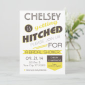 ヴィンテージタイポグラフィブライダルシャワー 招待状 (スタンド正面)