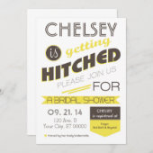 ヴィンテージタイポグラフィブライダルシャワー 招待状 (正面/裏面)