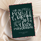 ヴィンテージタイポグラフィメリークリスマスファミリー シーズンカード