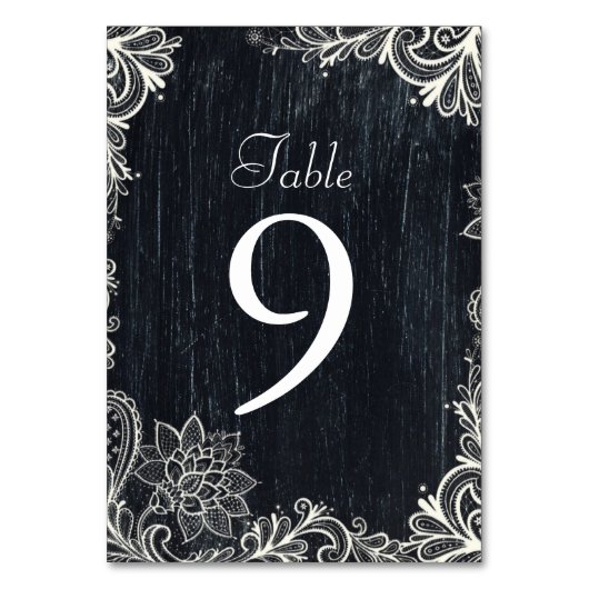 ヴィンテージタイポグラフィラス結婚ト黒板 テーブルナンバー (裏面)
