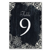 ヴィンテージタイポグラフィラス結婚ト黒板 テーブルナンバー (正面)