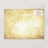 ヴィンテージタイポグラフィ古い日付はがきを保存 案内ポストカード (裏面)