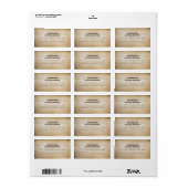 ヴィンテージタイポグラフィ旧住所 シール (フルシート)