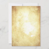 ヴィンテージタイポグラフィ旧結婚式招待状 招待状 (裏面)