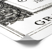 ヴィンテージタイポグラフィ香料広告 ポスター (角)