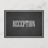 ヴィンテージタイポグラフィ黒板披露宴カード エンクロージャーカード (正面)