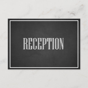 ヴィンテージタイポグラフィ黒板披露宴カード エンクロージャーカード