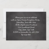 ヴィンテージタイポグラフィ2025年写真卒業 招待状 (裏面)