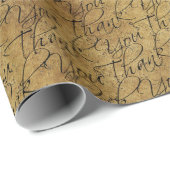 ヴィンテージタイポグラフィ – ありがとう ラッピングペーパー (ロールコーナー)