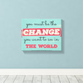 ヴィンテージタイポグラフィ キャンバスプリント (インサイチュ (ウッドフロア))