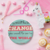 ヴィンテージタイポグラフィ ペーパープレート (パーティー)