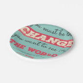 ヴィンテージタイポグラフィ ペーパープレート (アングル)