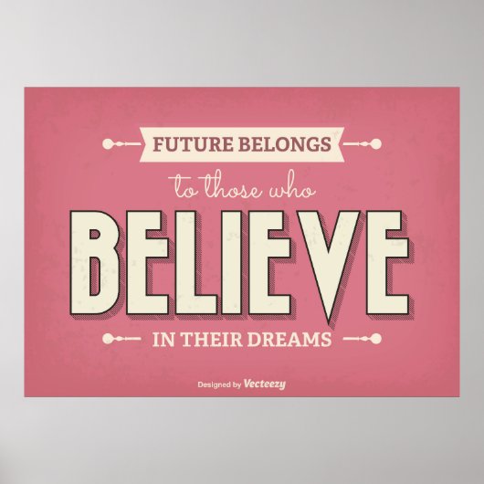 ヴィンテージタイポグラフィ ポスター (正面)