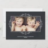 ヴィンテージタイポグラフィ | 休日のフォトカード シーズンカード (裏面)