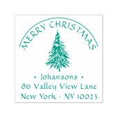 ヴィンテージタイポグラフィ | Merry Christmas Tree | セルフインキングスタンプ (デザイン)