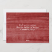 ヴィンテージタイポグラフィWish You Merry Christmas写真 シーズンカード (裏面)