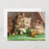 ヴィンテージタイムカスタムネコ ポストカード (正面/裏面)